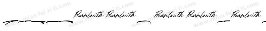 Barlouth Swash字体转换